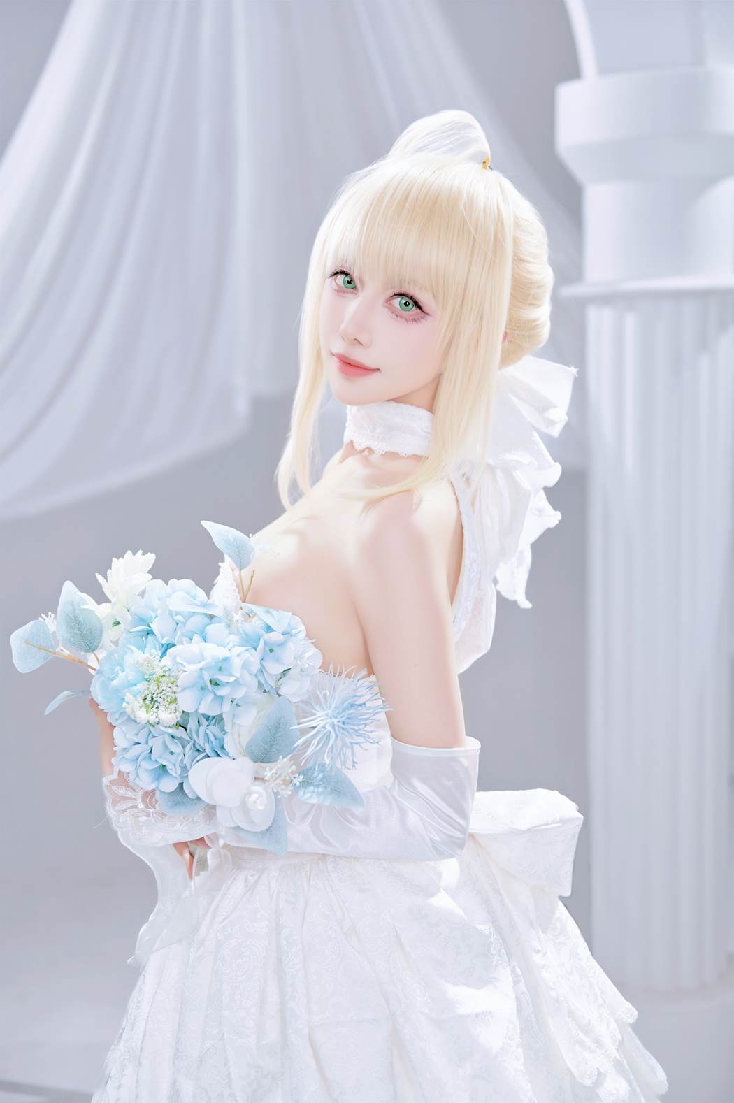 Shika小鹿鹿 - FGO Saber花嫁[22P/284MB]