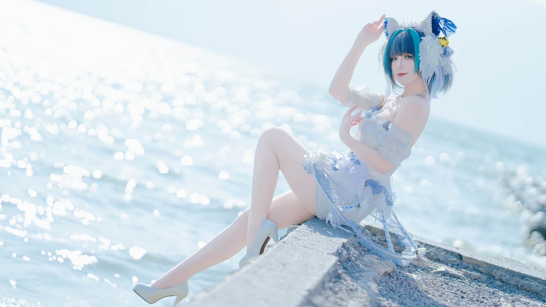 封疆疆v - 碧蓝航线 柴郡小礼服[10P/105MB]