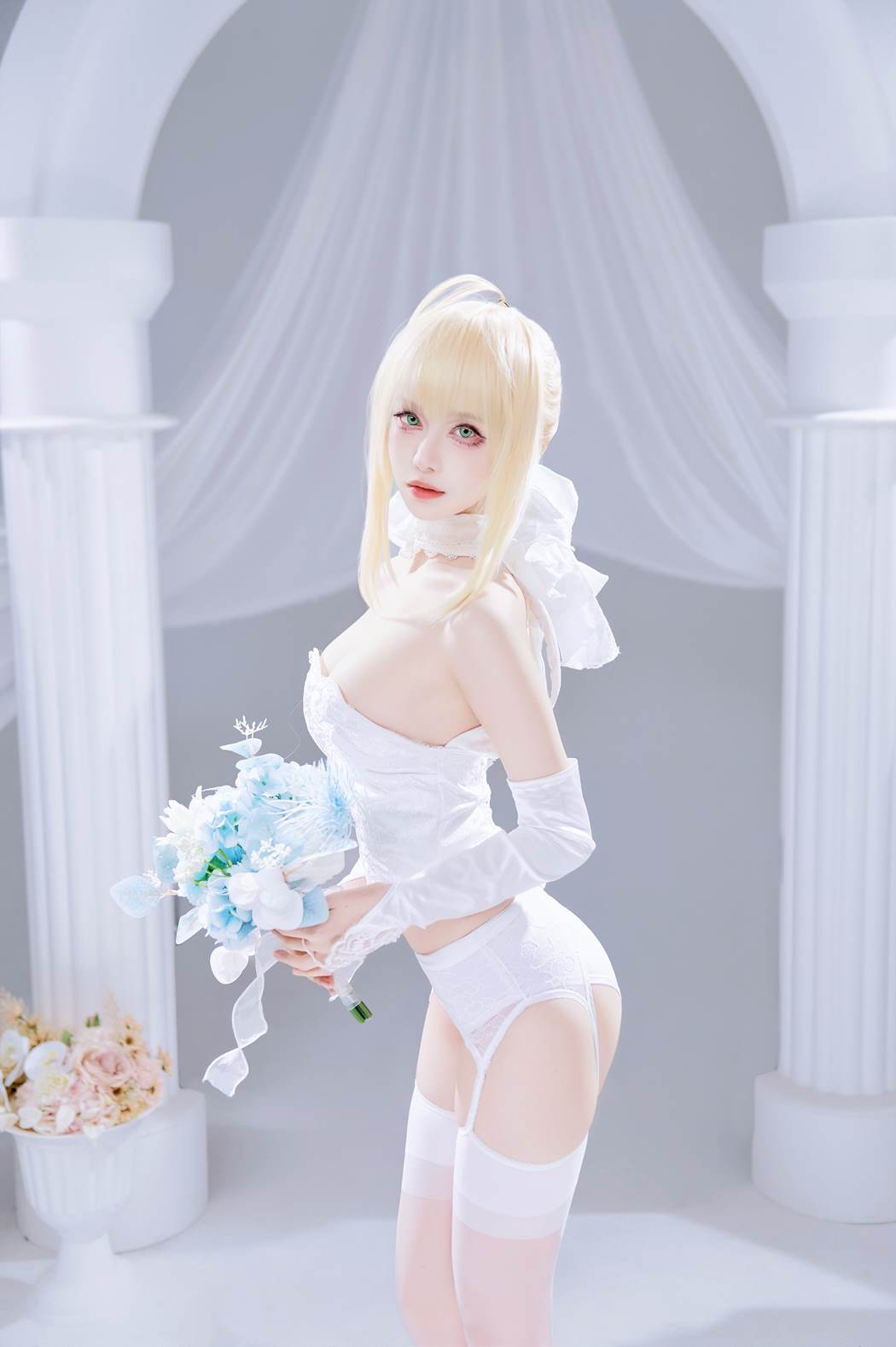 Shika小鹿鹿 - FGO Saber花嫁[22P/284MB]