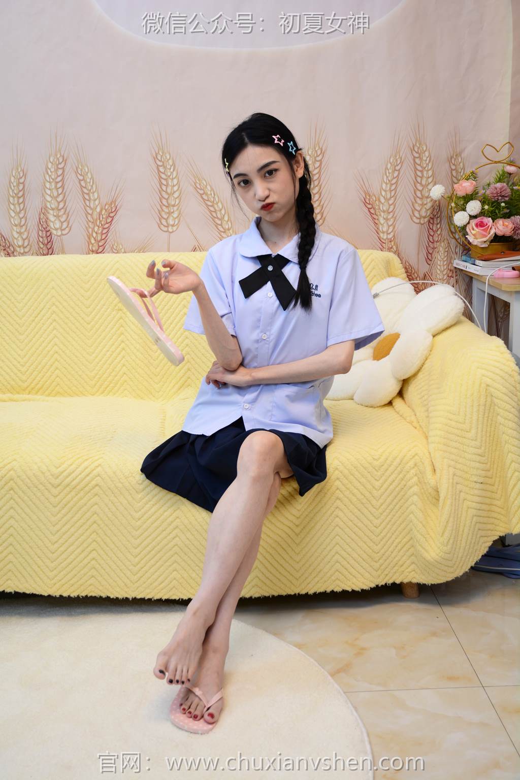 初夏女神 NO.291 柒柒 粉蓝白[90P/1V/4.16GB]