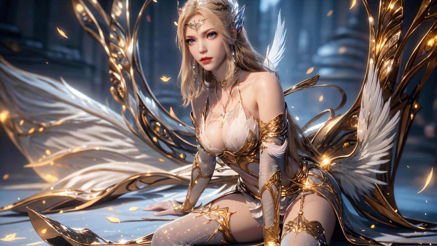 AI绘画 759 千仞雪-六翼天使[102P/501MB]