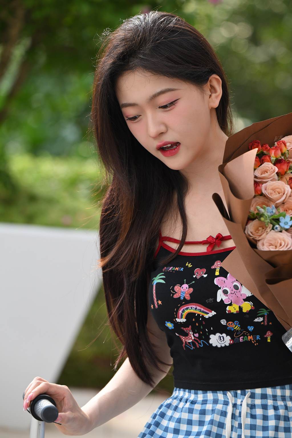 精选街拍作品 NO.6068 甜美格子裤[93P/318MB]