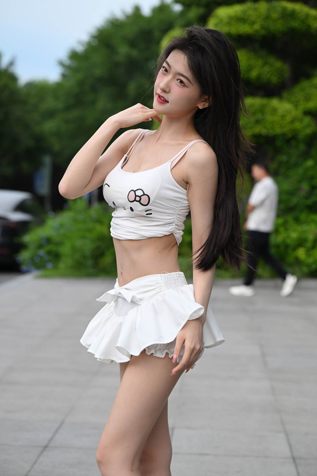 精选街拍作品 NO.6103 甜美可爱百褶裙[74P/190MB]