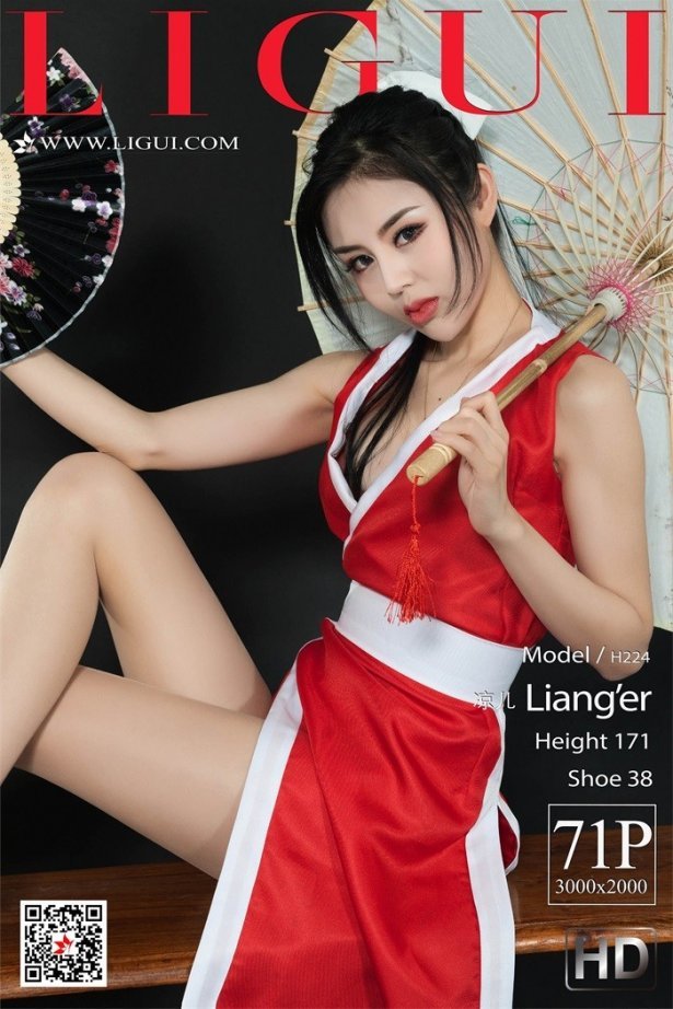 [Ligui丽柜] 2019.03.20 红色美人 Model 凉儿 [71+1P/71MB]