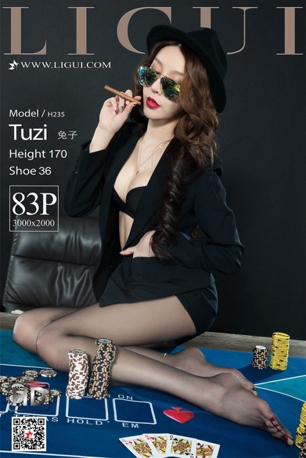 [Ligui丽柜] 2019.07.31 雪茄黑丝 Model 兔子 [83P/56.8MB]