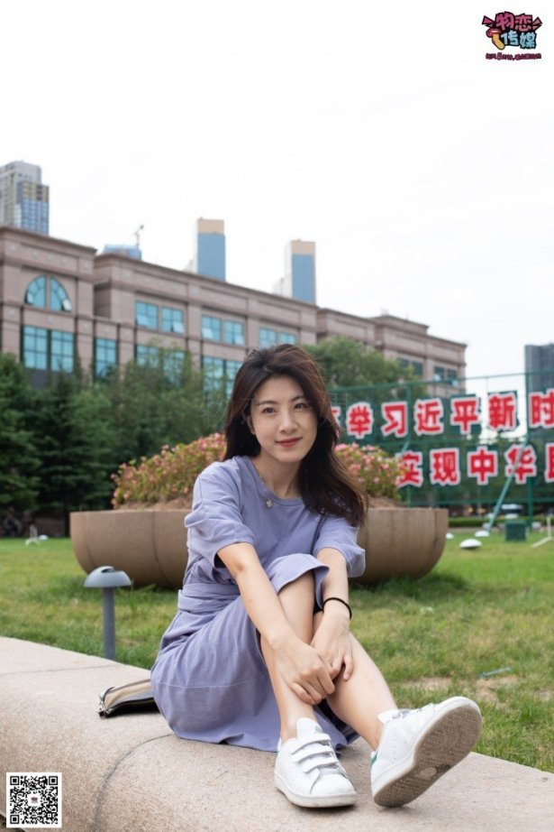 物恋传媒 No.043 湛蓝连衣裙搭配板鞋船袜 [187P/1V/1.28GB]