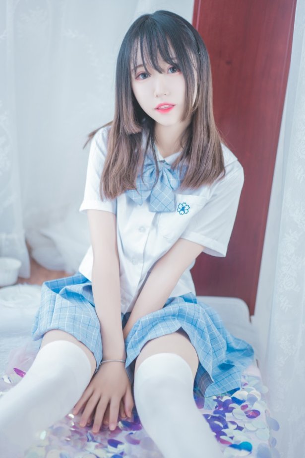 喵糖映画少女写真 VOL.019 致简白丝女友[46P/778MB]