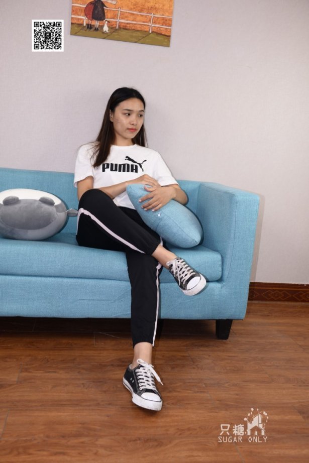 [只糖棉袜]NO.050 帆布鞋配黑色运动裤 [217P/988MB]