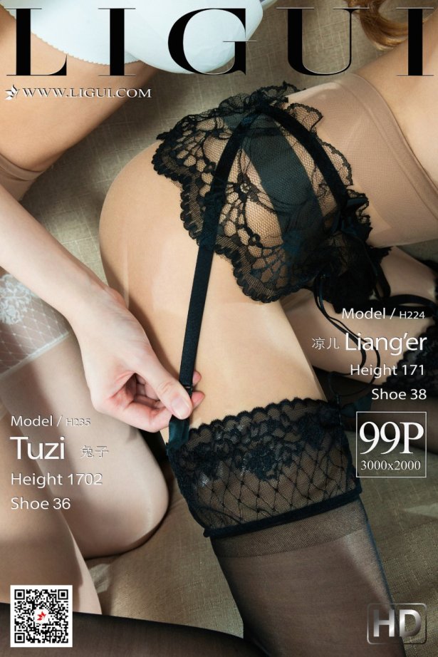 [Ligui丽柜] 2021.01.22《双生花-莲丝香品》凉儿&#038;兔子 [98P/128MB]