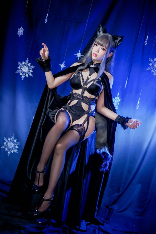 Ely_eee(ElyEE子) – 灰太狼-黑丝带 [24P/115MB]