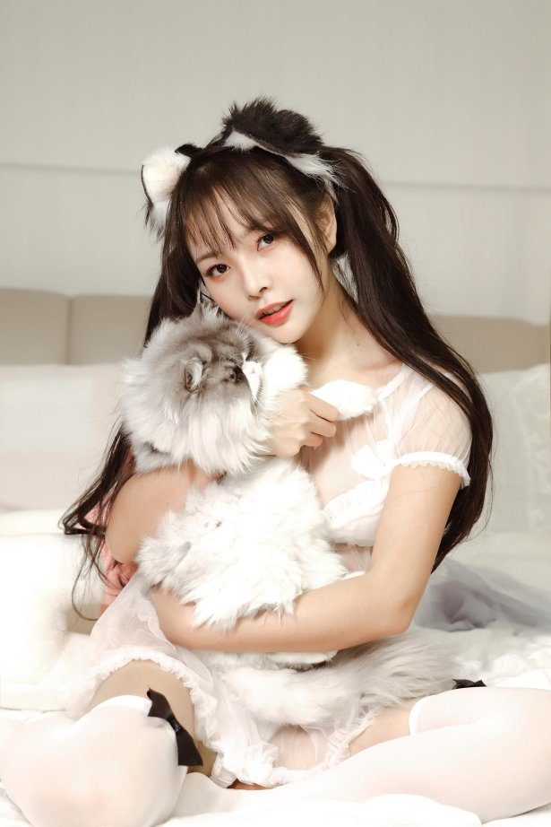 苏嫣嫣阿姨 - 白色猫耳头饰[10P/16MB]