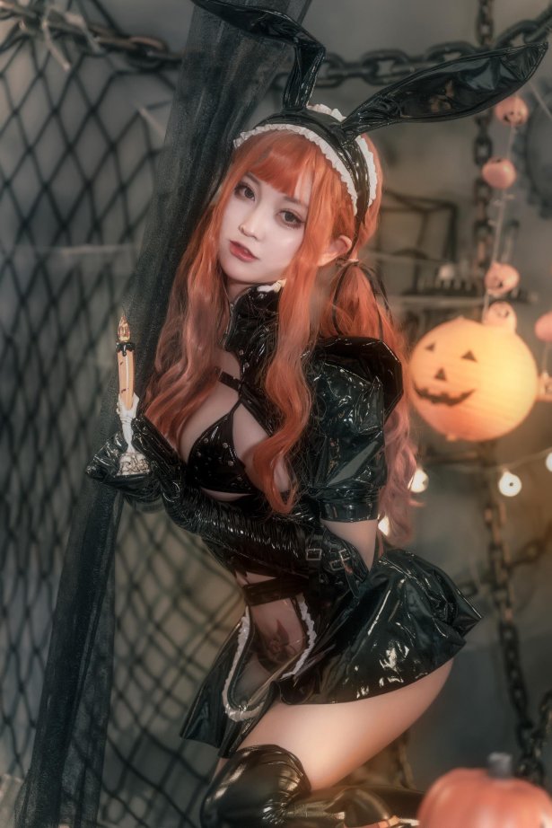 奇行家狗崽(棕桠阿狗崽) - 漆皮兔女仆[33P/474MB]