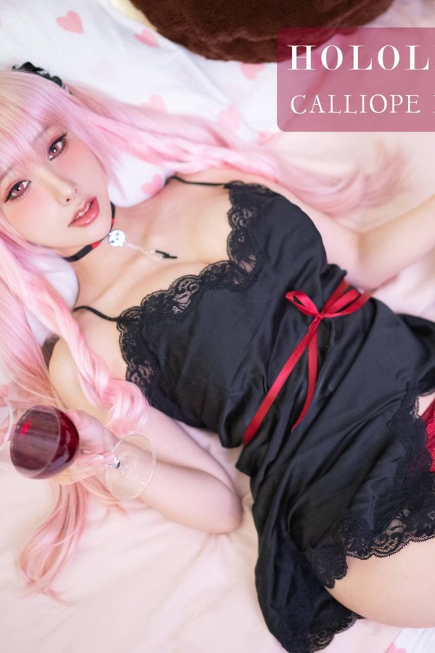 Hane Ame 雨波写真 Hololive Calliope 死神睡衣[32P/2V/287MB]