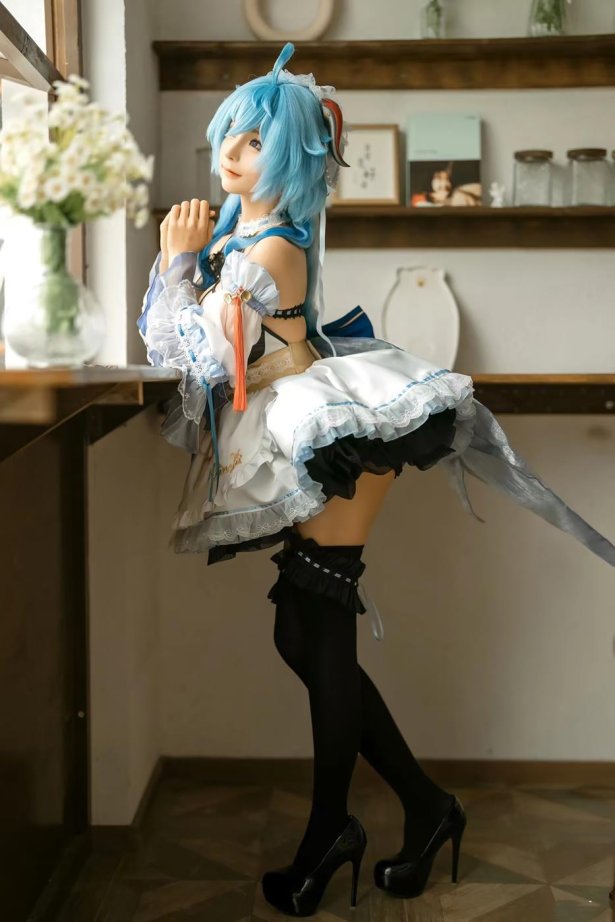 蠢沫沫 - 甘雨女仆[14P/158MB]