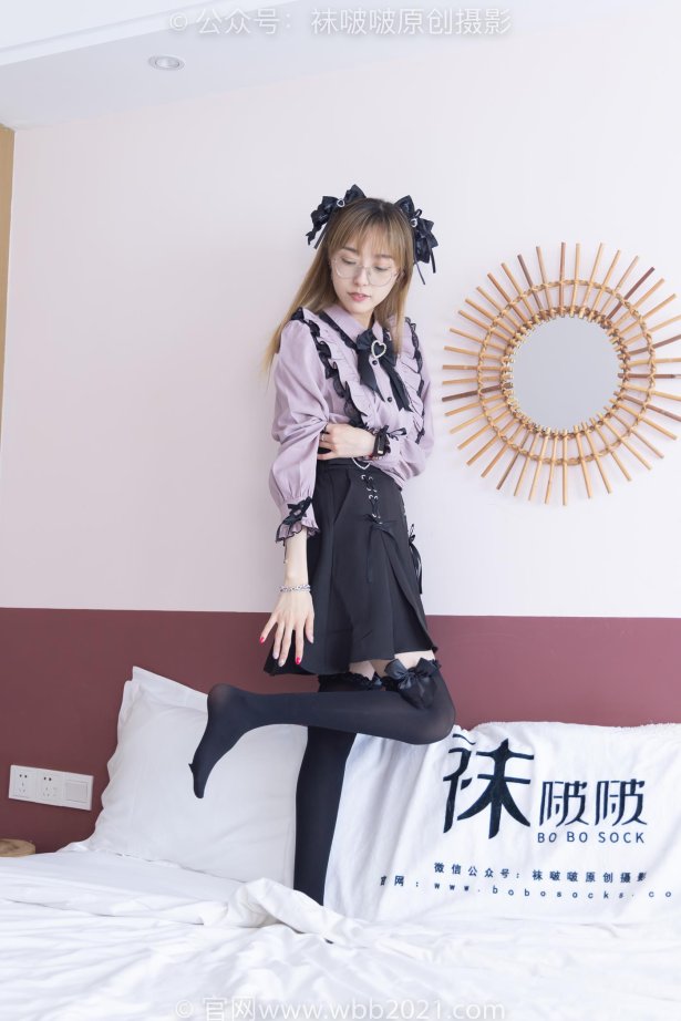 [BoBoSocks袜啵啵]NO.247 稚予-皮鞋、黑丝大腿袜、地雷系女友[160P/1V/5.97GB]