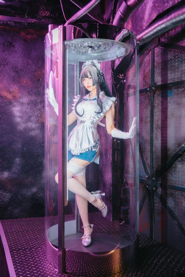 Ely_eee(ElyEE子) - 賽博女僕 青輝石[28P/60MB]