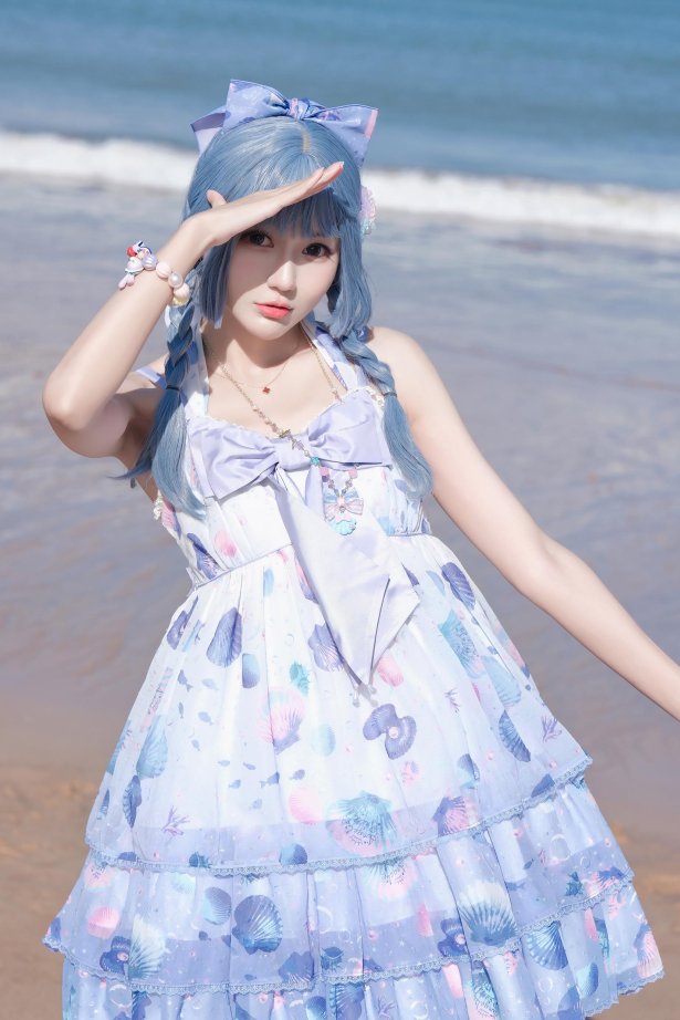 彩芸_Nebula - 渐变贝壳白紫[15P/71MB]