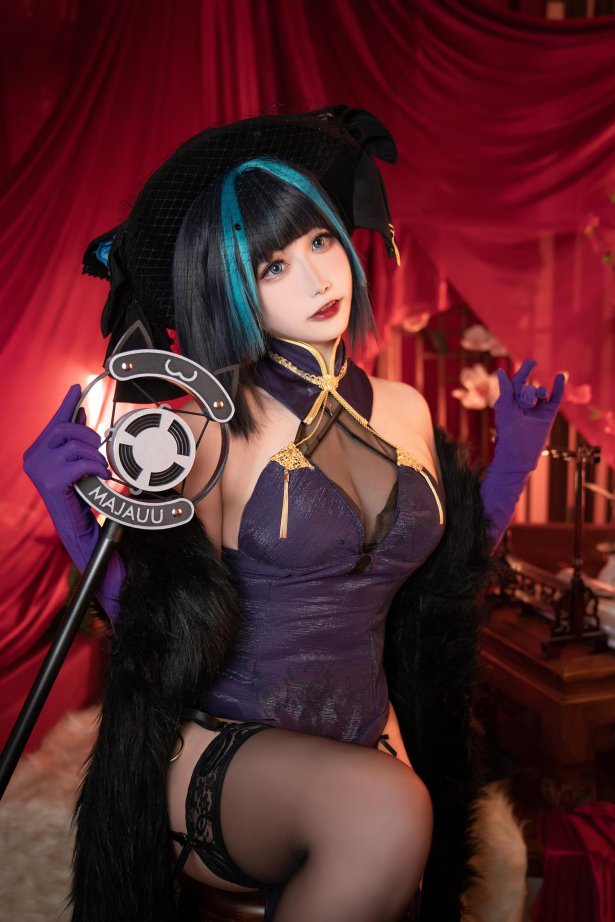 Momoko葵葵 - 碧蓝航线柴郡 音乐绚烂CaitSith[16P/22MB]