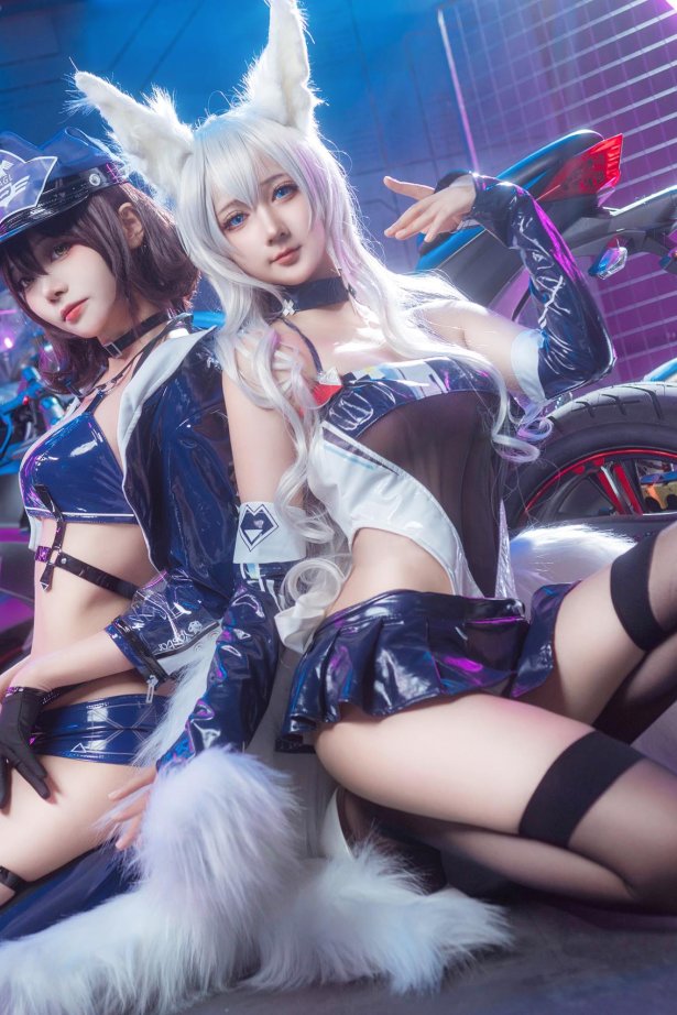 艾西aiwest - & 喜欢爱理吗 - 碧蓝航线 巴尔的摩&信浓 赛车女郎[47P/436MB]