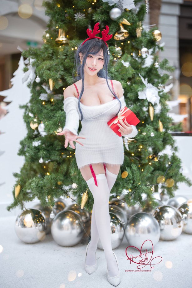 Hane Ame 雨波写真 - Original 2023 White Christmas Moose Onesan[35P/199MB]