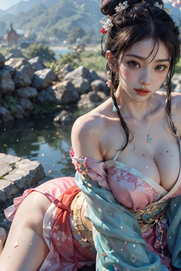 AI绘画 066 横向可做壁纸的古风美仁 [22P/76MB]