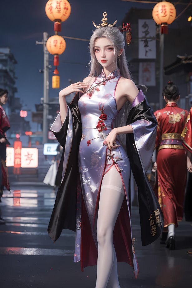 AI绘画 208 仙逆-柳眉旗袍[53P/344MB]