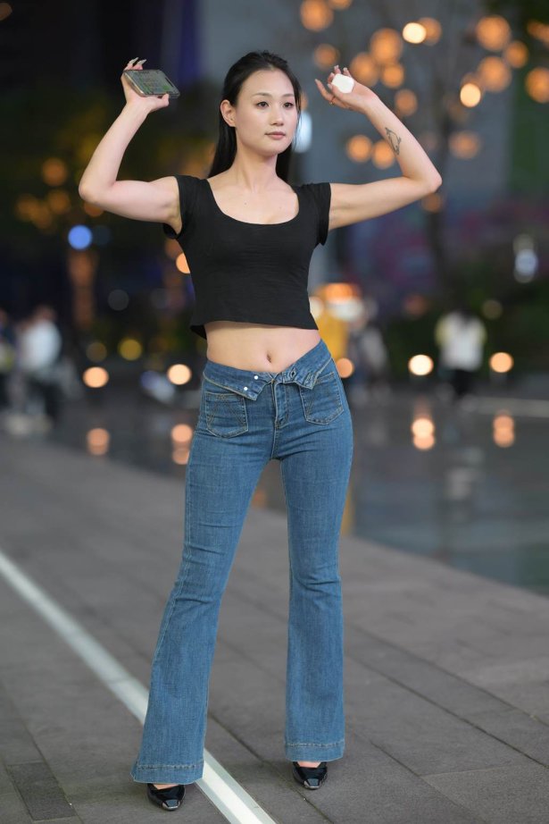 精选街拍作品 NO.6025 开朗牛仔裤[113P/277MB]