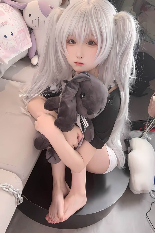 Seele麦麦  白色双马尾[16P/77MB]