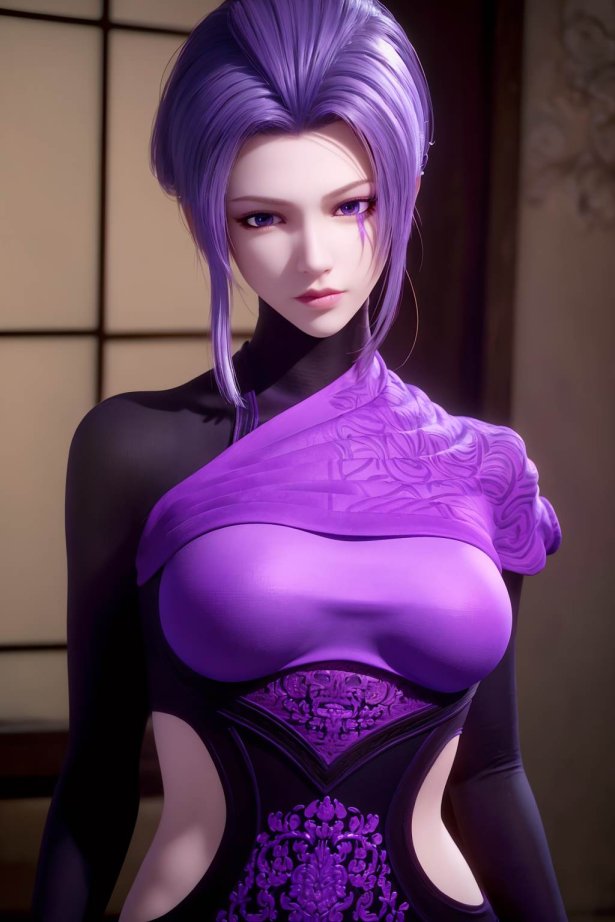 AI绘画 734 天行-紫女[19P/33M]