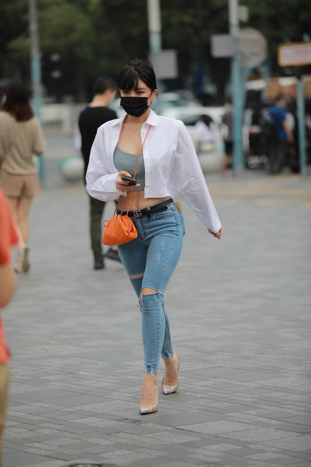 精选街拍作品 NO.6142 衬衫牛仔搭配[147P/271MB]