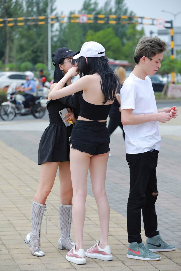 精选街拍作品 NO.6163 青春牛仔短裤[86P/119MB]