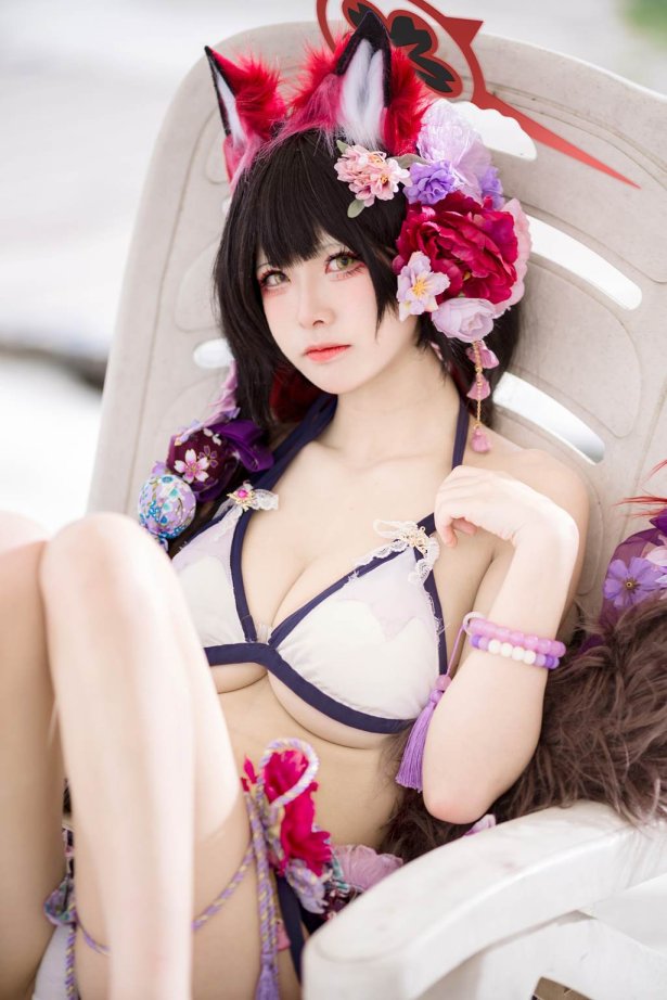 九柒喵  蔚蓝档案 狐坂若藻 泳装[23P/156MB]