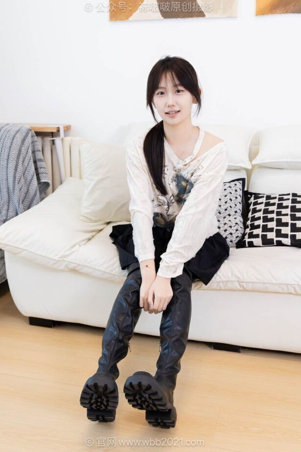 [BoBoSocks袜啵啵]NO.602 香菜-长靴、白棉袜、薄黑丝[144P/1V/5.51GB]