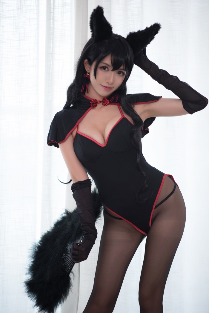 网红Coser@鳗鱼霏儿 – 兽耳 黑丝 [13P/103MB]