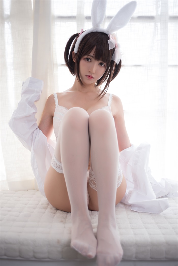 网红Coser@鳗鱼霏儿 – 兽耳 白色蕾丝情趣 [17P/172MB]